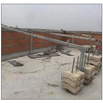 Aluminium 6 meters 630kg temporary suspended working platform