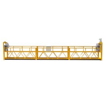 Painting steel 6 meters ZLP630 motorized gondola for building maintenance