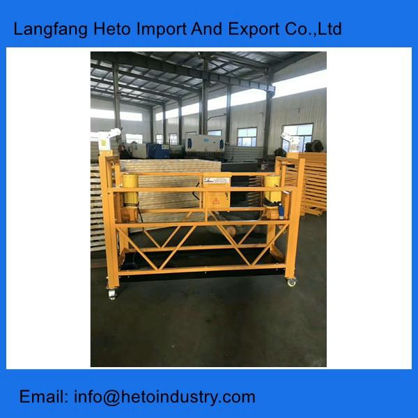 Building maintenance scaffolding power coating steel temporary suspended platform gondola #3 image